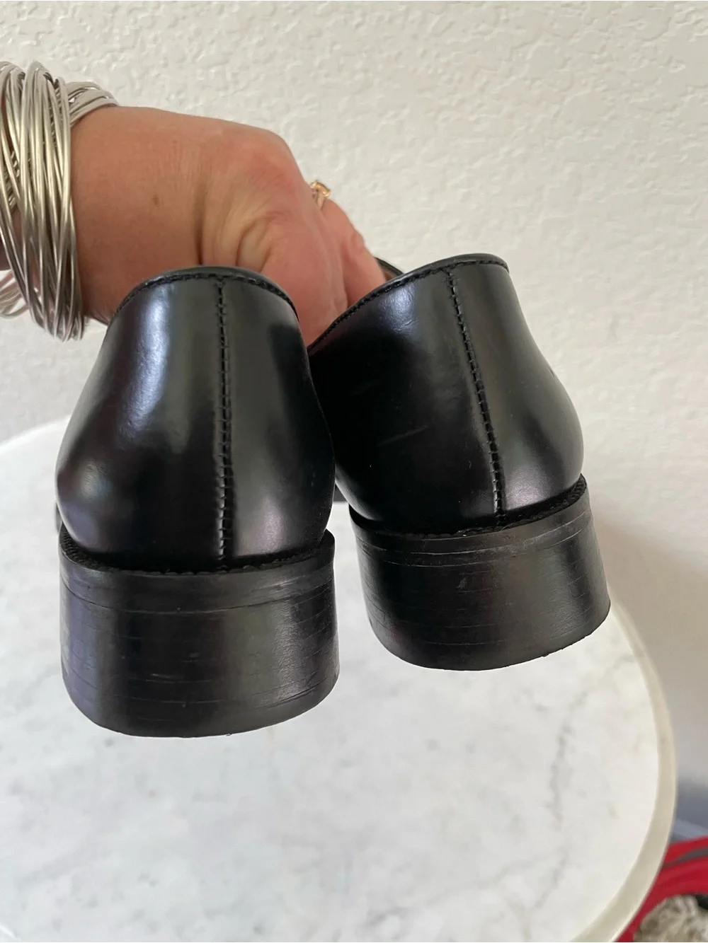 Vintage Leather and Pony Hair Loafers Women’s Size 7.5